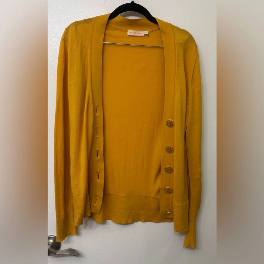 Tory Burch Simone Cardigan | Women’s Classic Knit Sweater Jacket - Picture 2 of 5